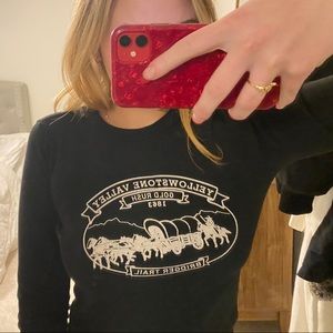 Brandy Melville long sleeve Yellowstone shirt